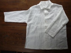 画像2: 白椿オリジナル　『リネン衿付きシャツ』　完成品