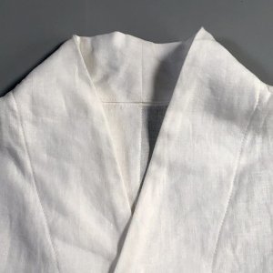 画像2: 白椿オリジナル『着物衿ブラウス』コットン白（薄地）　完成品