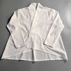 画像1: 白椿オリジナル『着物衿ブラウス』コットン白（薄地）　完成品