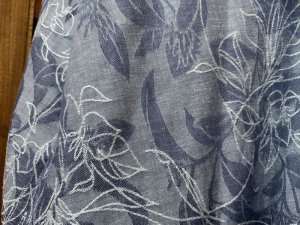 画像3: 白椿 オリジナル　『初夏のワンピース』ジャガード織　グレー　完成品