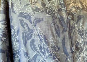 画像2: 白椿 オリジナル　『初夏のワンピース』ジャガード織　グレー　完成品