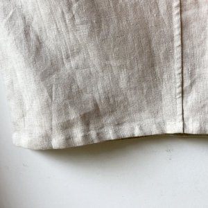 画像4: 白椿 オリジナル　『ワイドもんぺパンツ』リネン生成　完成品