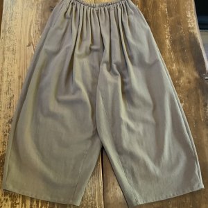 画像1: 白椿 オリジナル　『ビッグバルーンもんぺパンツ』完成品　コットンリネン