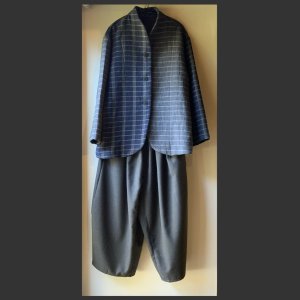 画像5: 白椿 オリジナル　『ビッグバルーンもんぺパンツ』完成品　グレー