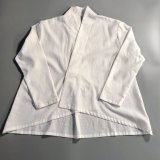 画像: 白椿オリジナル『着物衿ブラウス』コットン白（薄地）　完成品